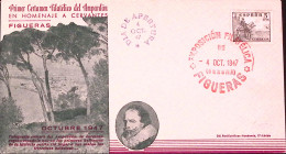 1947-SPAGNA Mostra Filatelica Figueras (4.10) Ann. Spec. - Cartas & Documentos