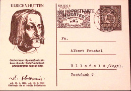 1940-GERMANIA REICH Cartolina Postale P.6 Ulrich V. Hutten Viaggiata - Briefe U. Dokumente