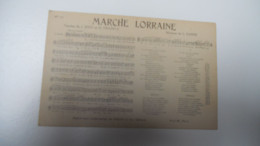 THEME DIVERS CARTE ANCIENNE EN N/BL MUSIQUE DE L GANNE Paroles J JOUY Chanson Marche Lorraine EDIT H J W PARIS N°80///// - Musica