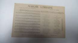 THEME DIVERS CARTE ANCIENNE EN N/BL MUSIQUE DE L GANNE Paroles J JOUY Chanson Marche Lorraine EDIT H J W PARIS N°80///// - Muziek