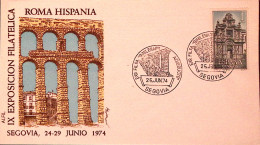 1974-SPAGNA Espos. Fil. Hispania/Segovia (25.6) Ann. Spec. - Lettres & Documents