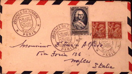 1953-Francia FRANCE Giornata Francobollo/Parigi (14.3) Ann. Spec. - Lettres & Documents