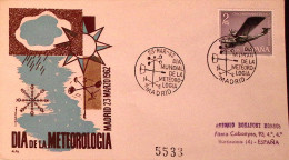 1962-SPAGNA Giornata Meteorologia/Madrid (23.3) Ann. Spec. - Lettres & Documents