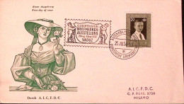 1956-LIECHTENSTEIN 6 Congresso Filatelico Fdc - FDC