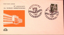 1963-LUSSEMBURGO LUXEMBOURG Anniv. Scuole Europee Fdc - FDC