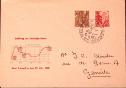 1948-Svizzera SUISSE Giornata Francobollo Sciaffusa (5.12) Ann. Spec. Su Busta - Sonstige & Ohne Zuordnung