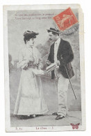 CPA Fantaisie Et Romantique Circulée En 1907 - Couple Avec Texte - Edit. MTIL - Le Choc 3 - Si Vous Me Pardonniez… - Couples