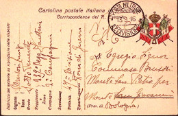 1916-Posta Militare/10 DIVISIONE C.2 (13.9) Su Cartolina Franchigia - War 1914-18