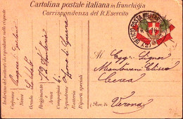 1916-UFFICIO Posta Militare ALBANIA/(2) C.2 (14.4) Su Cartolina Franchigia - War 1914-18