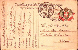 1916-UFFICIO Posta Militare/1^ DIVISIONE C.2 (21.9) Su Cartolina Franchigia - War 1914-18