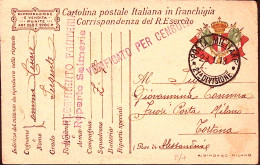 1918-Posta Militare/21^ DIVISIONE C.2 (28.1) Su Cartolina Franchigia - War 1914-18