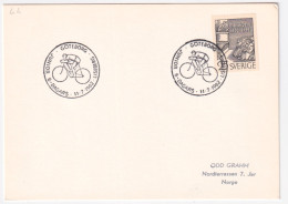 1962-SVEZIA Goteborg Junio 6 Dagars Lisemberg Annullo Speciale (11.7) Su Cartoli - Autres & Non Classés