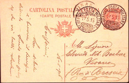 1916-UFFICIO Posta Militare/26^ DIVISIONE C.2 (17.5) Su Cartolina Postale Leoni  - War 1914-18