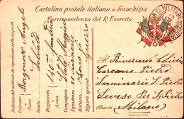 1916-UFFICIO Posta Militare/28^ DIVISIONE C.2 (11.1) Su Cartolina Franchigia - War 1914-18