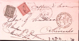 1894-POMPIANO C1 (10.6) Su Piego Affrancato Cifra C.1 E 2 - Storia Postale