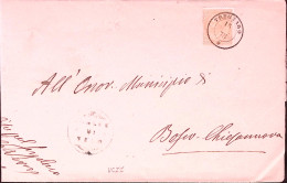 1875-TREGNAGO C.2 (15.2) Su Piego Affrancato Effigie C.10 - Storia Postale