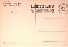1968-GAZZETTA DI MANTOVA Annullo Speciale(15.11) Su Cartolina Ufficiale - 1961-70: Marcophilia