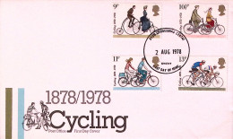 1978-GRAN BRETAGNA GREAT BRITAIN Touring Club Ciclistico Serie Cpl. (872/5) Fdc - Brieven En Documenten