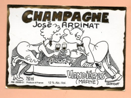 Etiquette De Champagne  "   ARDINAT    " Bisou - Champagne