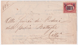 1878-SERVIZIO STATO Sopr. C.2/1,00 (33) Isolato Sfuggito All'annullo (calcolato  - Marcophilia