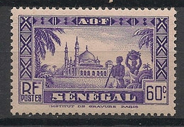 SENEGAL - 1939 - N°YT. 161 - Mosquée De Djourbel 60c - Neuf Luxe ** / MNH / Postfrisch - Ongebruikt