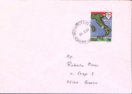 1990-NAPOLI CAMPIONE D'ITALIA Lire 700 Isolato Su Busta - 1981-90: Storia Postale