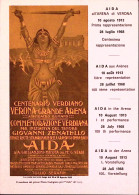 1968-VERONA ARENA Programma1968 Riproduzione Cartolina Programma1913-annullata - Musica