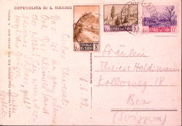 1979-SAN MARINO EUROPA VEDUTE Lire 5, 8 E 12 (346+348+350) Su Cartolina Illustra - Briefe U. Dokumente