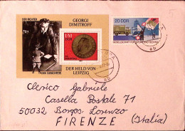 1982-GERMANIA DDR . Nascita G. Dimitrov (Fg.68+2715) Su Busta Per L'Italia - Covers & Documents