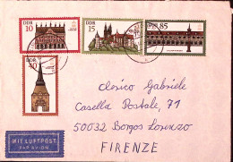 1984-GERMANIA DDR . Conf Preservazione Monumenti Serie Cpl Su Busta Per Italia - Lettres & Documents