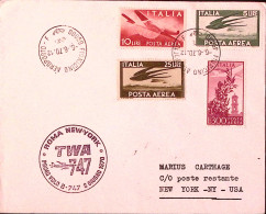 1970-ITALIA I^volo TWA B-747 ROMA-NEW YORK Su Roma (6.6) - Poste Aérienne