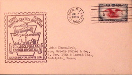 1939-U.S.A. VOLO PHILADELPHIA-CAMDEN AIRPORT Rotary Wing Aircraft Bollo Su Camde - Lettres & Documents