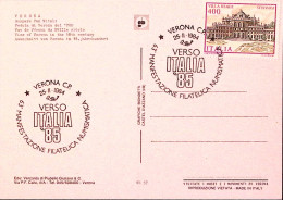 1984-ITALIA 63 Manif. Filatelica/Verona (25.2) Ann. Spec. - 1981-90: Marcophilia