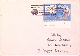 1986-GERMANIA DDR 50 Sessione COMITATO OLIMPICO Su Busta Per Italia - Cartas & Documentos