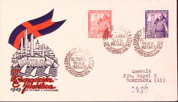 1949-SPAGNA 2^ Espos. Filatelica Locale/Mataro (23.10) Ann. Spec. - Lettres & Documents