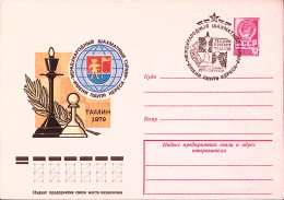 1979-RUSSIA Busta Postale K.4 Torneo Scacchi Tallin Con Ann. Spec. - Andere & Zonder Classificatie