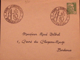1949-Francia FRANCE Fiera Europea/Strasburgo (12.9) Ann. Spec. - Briefe U. Dokumente