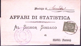 1889-CIFRA C.1 (T14) Isolato Su Stampe - Poststempel