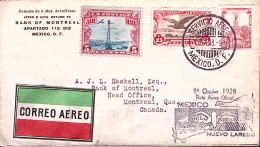 1928-MESSICO MEXICO I^volo Mexico-Queretaro-Saltillo-Nuova Laredo (1.10) Su Bust - Messico