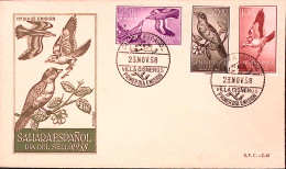 1958-SAHARA SPAGNOLO Uccelli Serie Cpl. (140/2) Su Fdc - Spanische Sahara