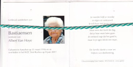 Hortensia Bastiaensen-Van Hoye, Aarschot 1916, 2017. Honderdjarige. Foto - Obituary Notices