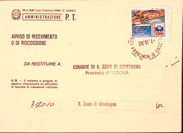 1992-ESPOSIZIONE FILATELIA GENOVA1992 Lire 750 (30927) Isolato Su Avviso Ricevim - 1991-00: Marcophilia