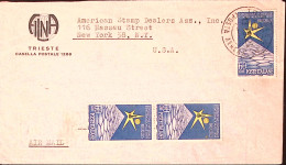 1962-BRUXELLES Tre (832 Due Sfuggiti Annullo) Su Busta Via Aerea Per Gli USA - 1961-70: Poststempel
