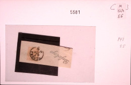 1875-(F=on Piece) BUSSOLENGO Corsivo Verde + Verona C1 (2.3) Su Largo Frammento  - Poststempel