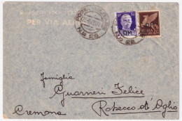 1943-Posta Militare/n.ro C.2 28 (23.08) Su Busta Via Aerea Manoscritto Al Verso  - Guerre 1939-45