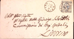 1866-effigie C.15 I^ Tipo Bei Margini Ampi (12) Isolato Su Soprascritta S. Minia - Storia Postale