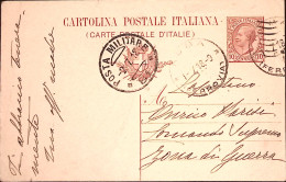 1918-Posta Militare/81 C.2 (2.7) In Arrivo Su Cartolina Postale Leoni C.10 Mill. - War 1914-18