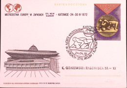 1972-POLONIA POLSKA Cartolina Postale Pubblic. Gr.40 Camp. Europeo Lotta - Autres & Non Classés