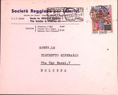 1966-DANTE Lire 40 (1004) Isolato Su Busta Intestata Societa' Reggiane Per Later - 1961-70: Marcophilia