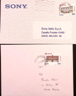 1991-EUROPA '90 I 2 Valori (1935/6) Isolato Su Cartolina E Busta - 1991-00: Poststempel
